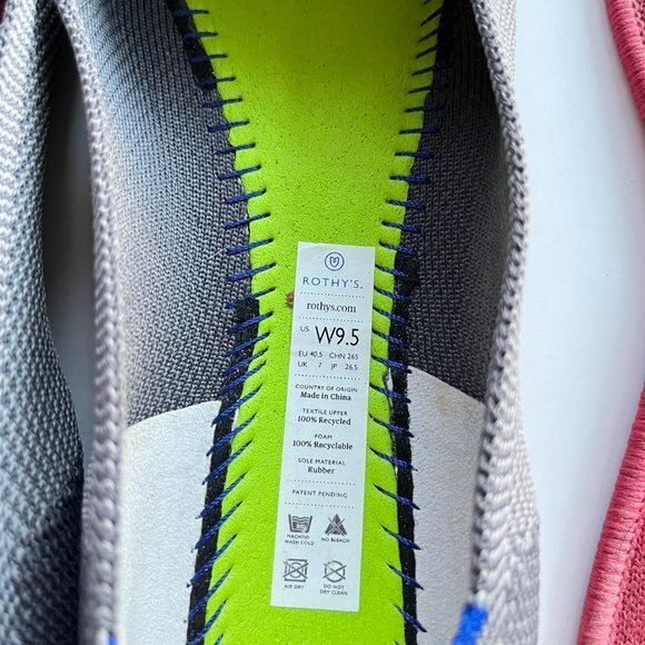 Rothy's Gray Rounded-Toe‎ Flats Womens Size 9.5 Slip On Shoes - Picture 5 of 7